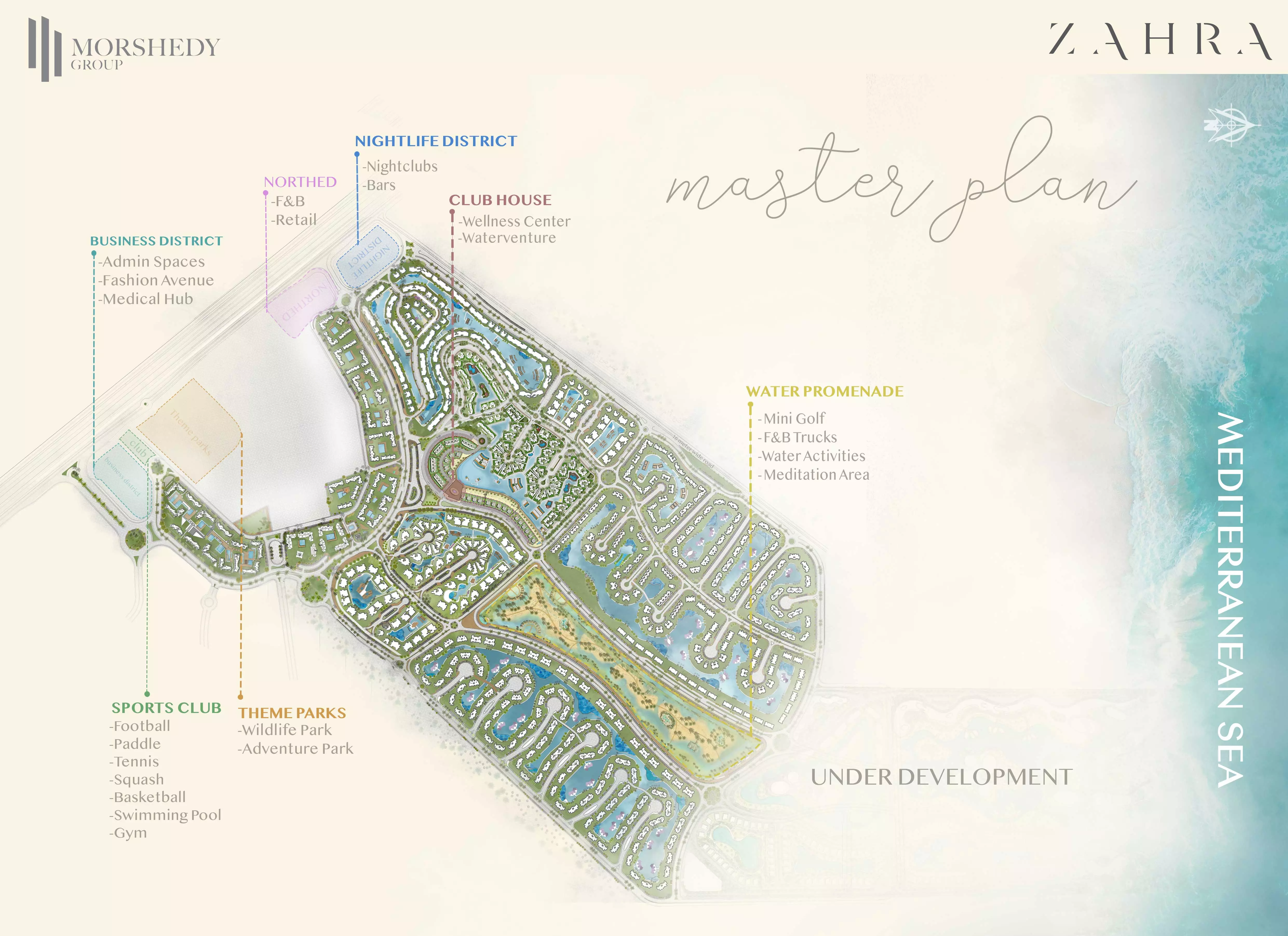 صورة لمشروع زهرة من تطوير مجموعة المرشدى في الساحل الشمالي, سيدي عبد الرحمن, زهرة - [1]