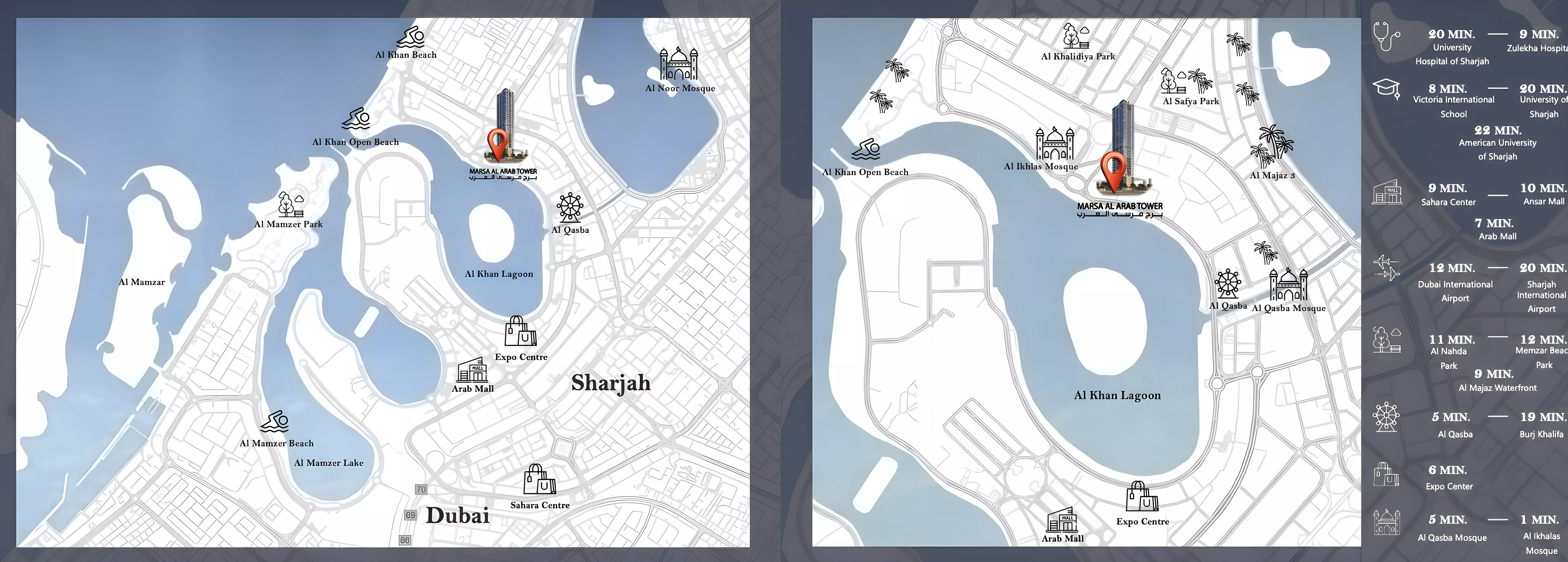 صورة لمشروع برج مرسى العرب من تطوير Almajid investments group في الشارقة,الخان - [1]