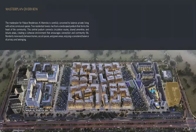 صورة لمشروع بالاس ريزيدنسز الممشى من تطوير مجموعة ألف العقارية في الشارقة - [3]