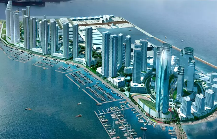 image of Bluz Tower by Danube Properties, Dubai,Maritime City — [1]