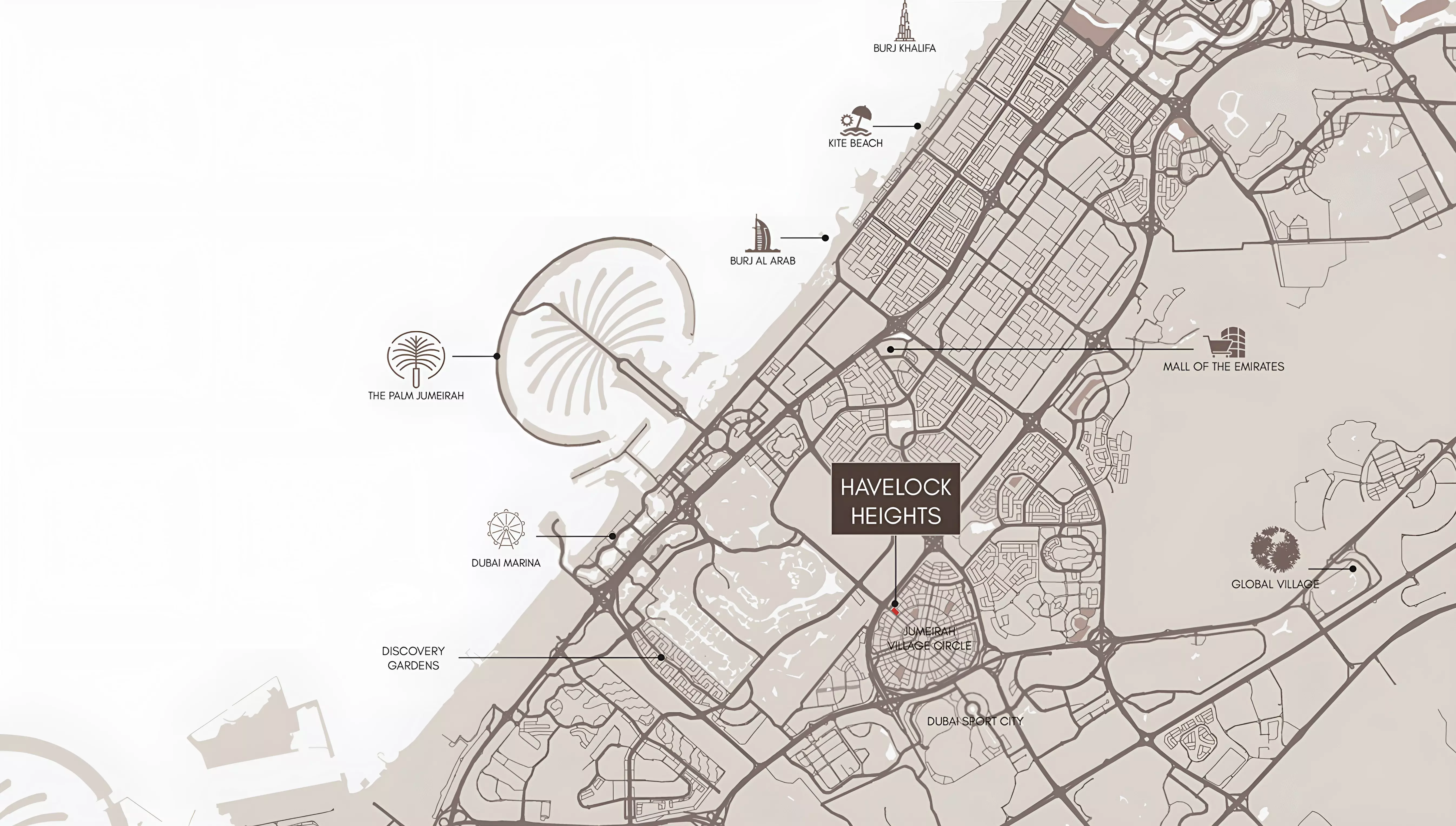 صورة لمشروع هافلوك هايتس من تطوير اتش ام بي هومز في دبي, قرية جميرا الدائرية, الضاحية 10, مرتفعات هافلوك - [1]