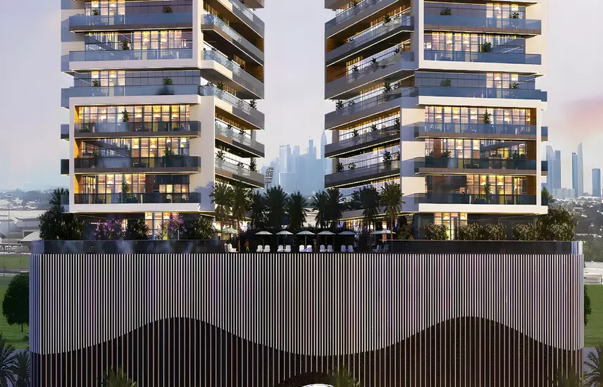 image of Noble Crest by Almahamid Development Real Estate, Dubai,Jumeirah Village Circle — [1]