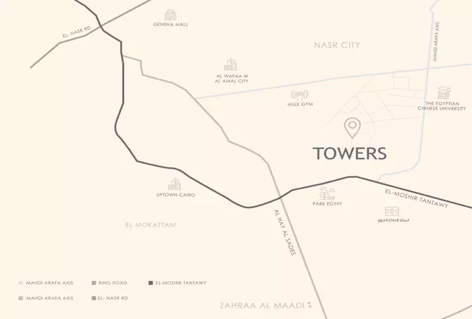 صورة لمشروع تاورز من تطوير مجموعة المرشدى في القاهرة, مدينة نصر - [3]
