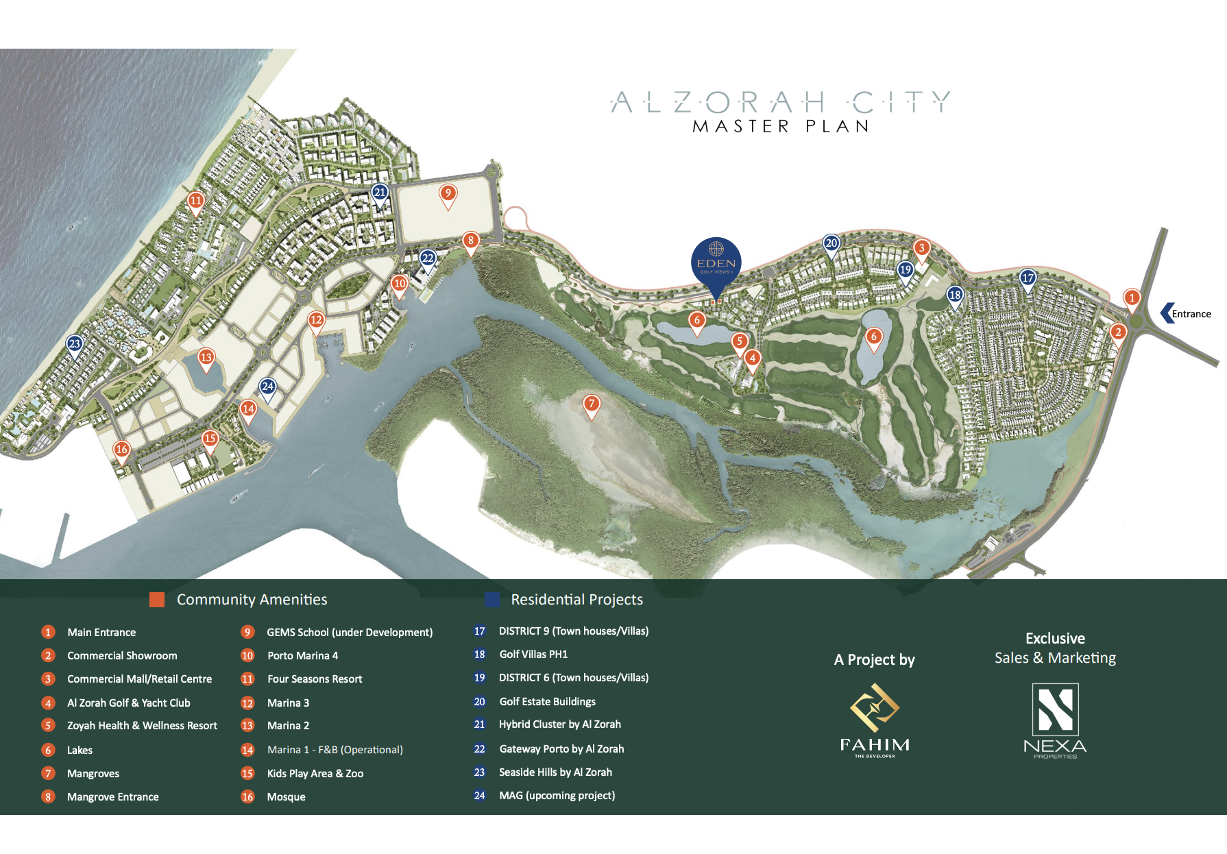 Eden Golf Views 1 master plan 3 Master plan 3