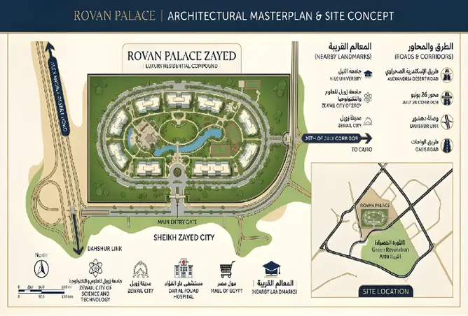 image of Rovan Palace by EPD, Giza,Sheikh Zayed City — [3]