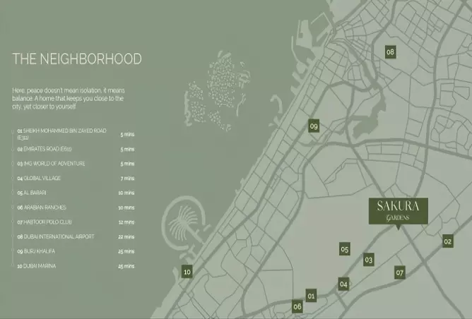 image of Sakura Gardens by HRE Development, Dubai, Falcon City of Wonders, Sakura Gardens — [3]