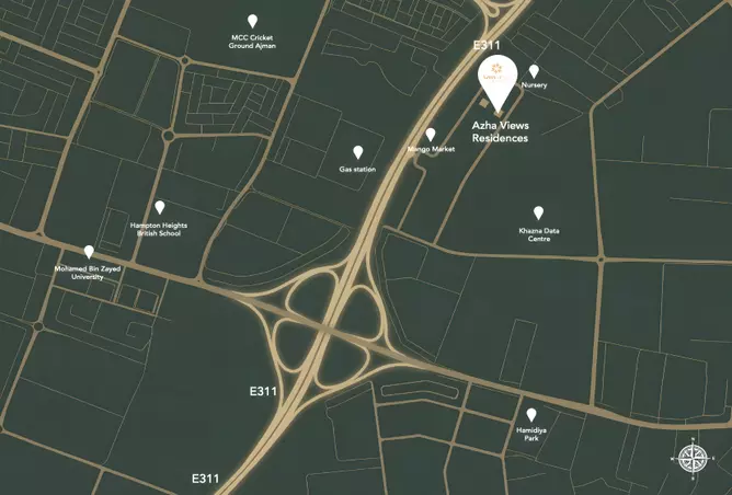 image of Azha Views Residences by Emirates properties, Ajman,Al Amerah — [3]