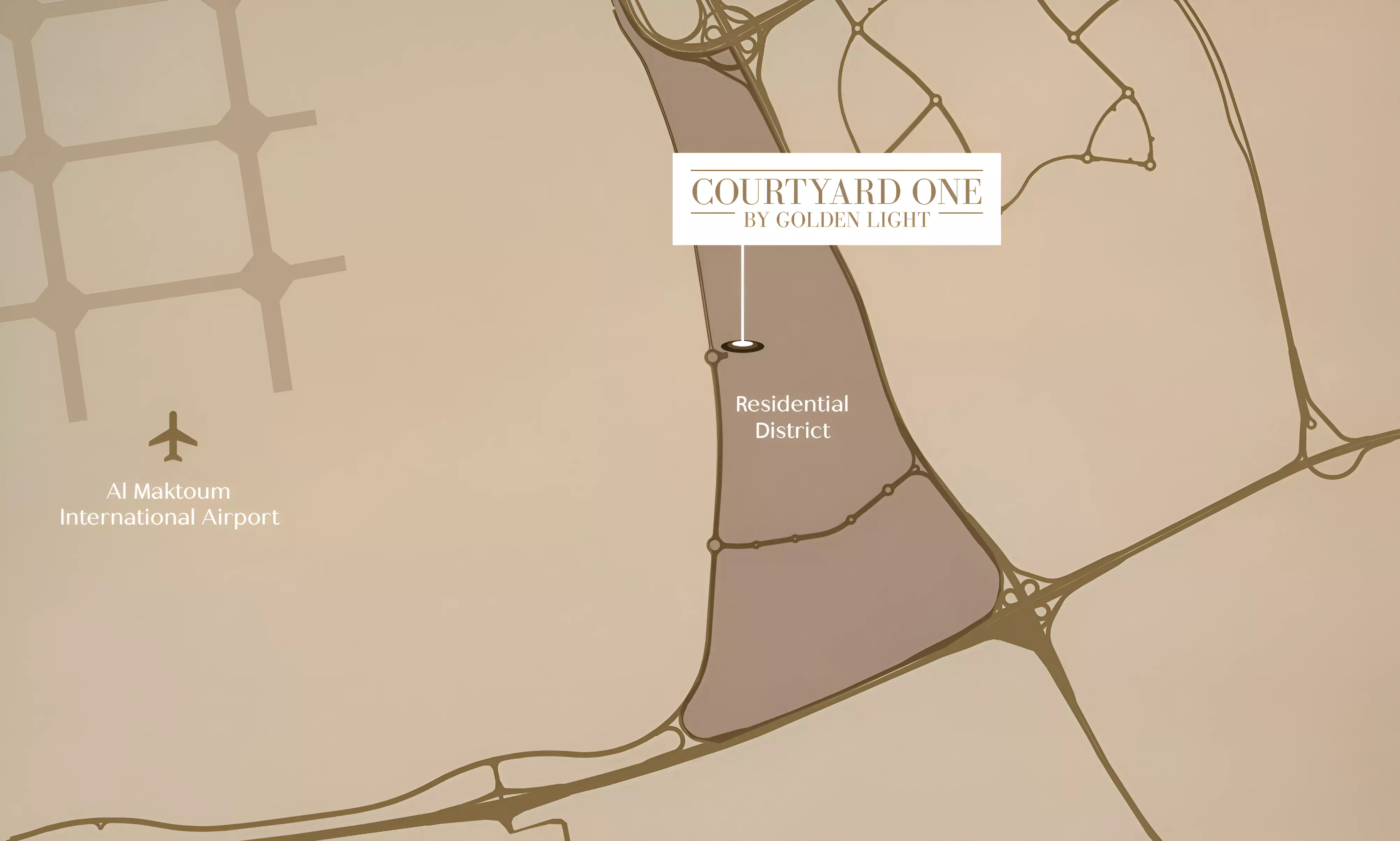 صورة لمشروع كورتيارد ون من تطوير Golden Light Developments في دبي,دبي الجنوب (مركز دبي العالمي),منطقة سكنية,الفناء الأول - [1]