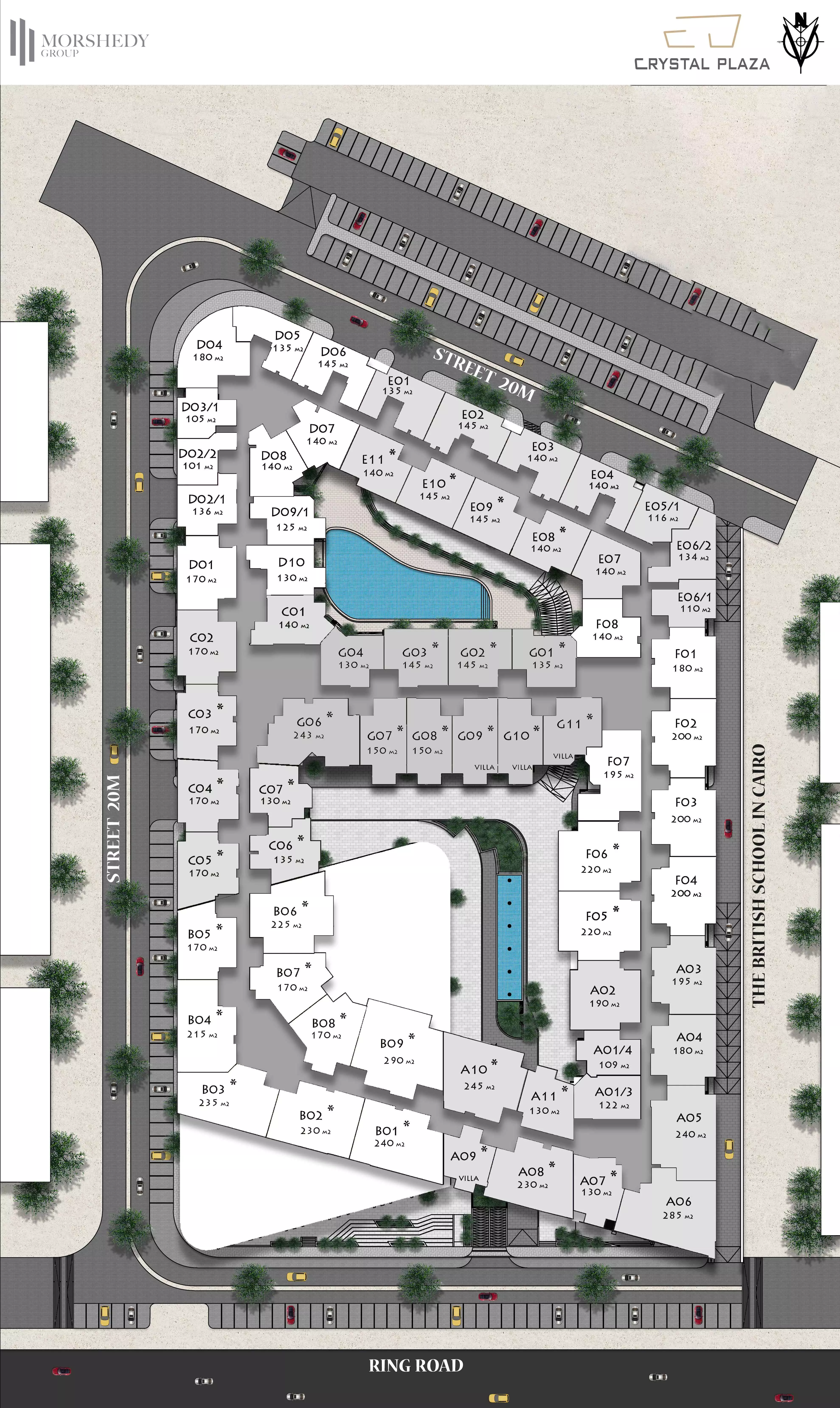 image of Crystal Plaza by Morshedy Group, Cairo, Hay El Maadi, Zahraa El Maadi, Crystal Plaza — [1]