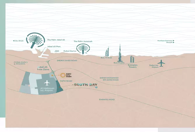 صورة لمشروع ساوث باي ٤ من تطوير دبي الجنوب في دبي, دبي الجنوب (مركز دبي العالمي), ساوث باي, 4 ساوث-باي- - [3]
