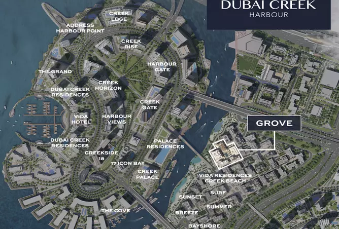 صورة لمشروع كريك بيتش جروف من تطوير إعمار العقارية في دبي, مرسى خور دبي, جريك بيتش, جروف - [3]