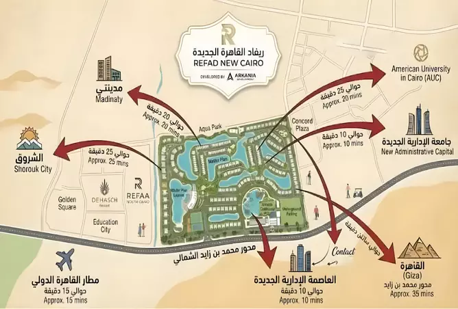 صورة لمشروع ريفاد من تطوير ARKANIA Development & construction في القاهرة,مدينة القاهرة الجديدة,التجمع الخامس - [3]