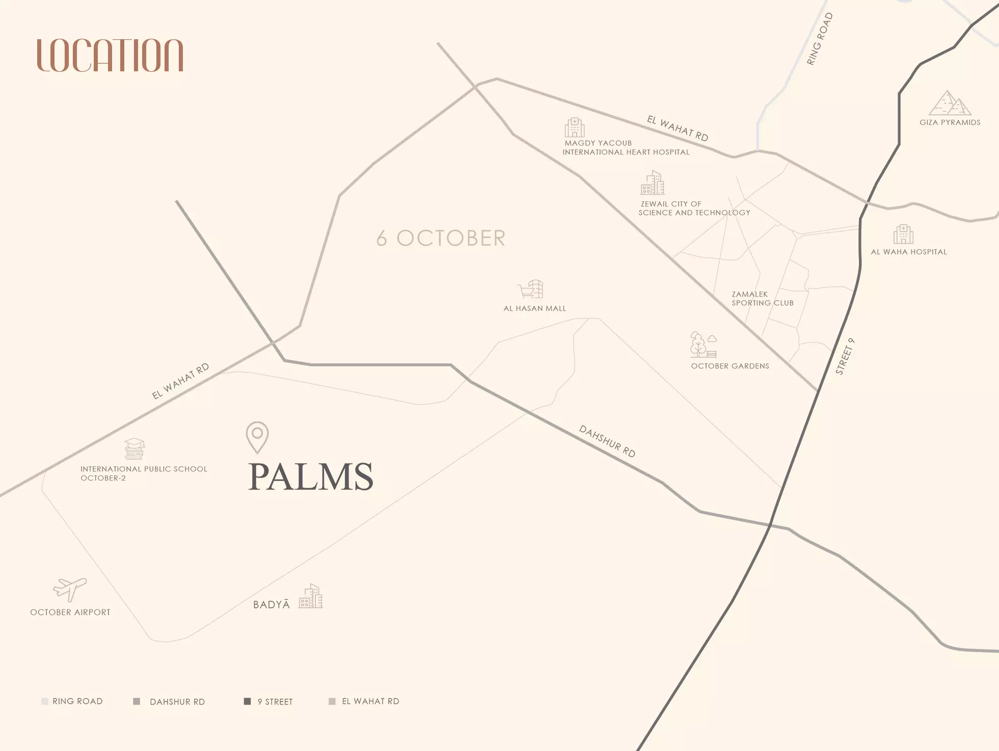 image of Palms by Morshedy Group, Giza, 6 October City, Al Wahat Road, Palms — [1]