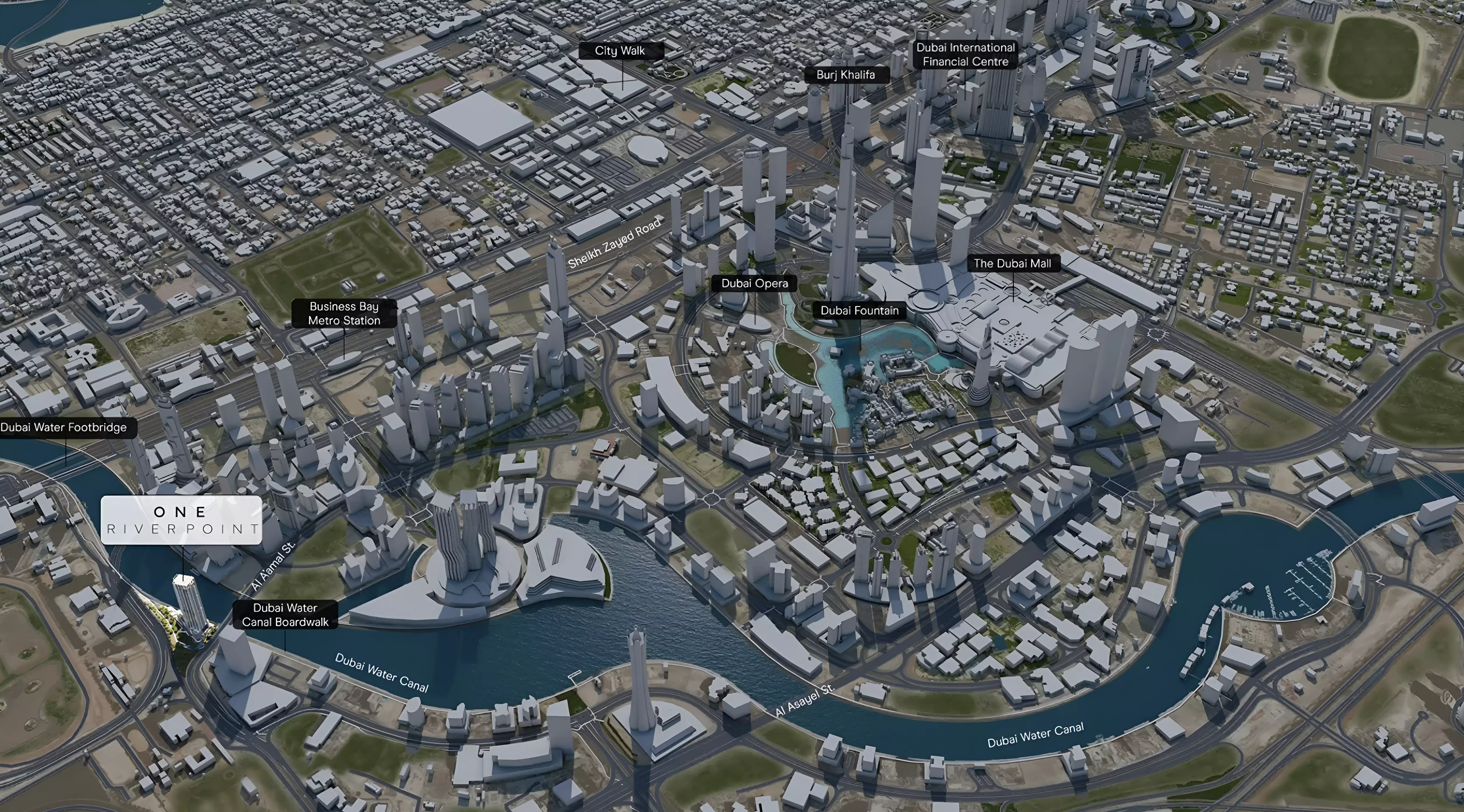 صورة لمشروع ون ريفر بوينت من تطوير إلينغتون العقارية في دبي, الخليج التجاري, ون ريفر بوينت - [1]