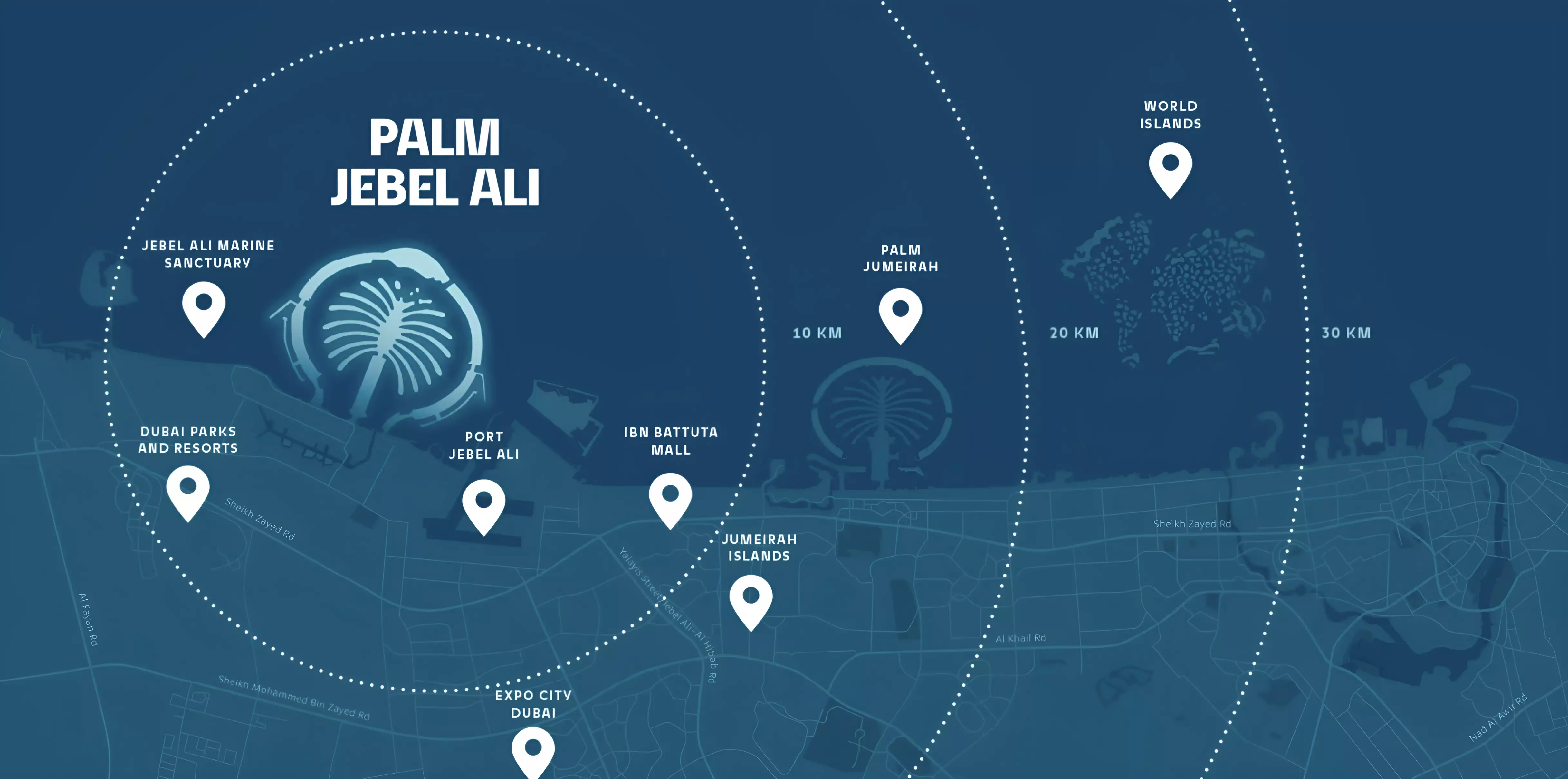 صورة لمشروع فلل كريستال سبرينغز من تطوير نخيل في دبي, نخلة جبل علي - [1]