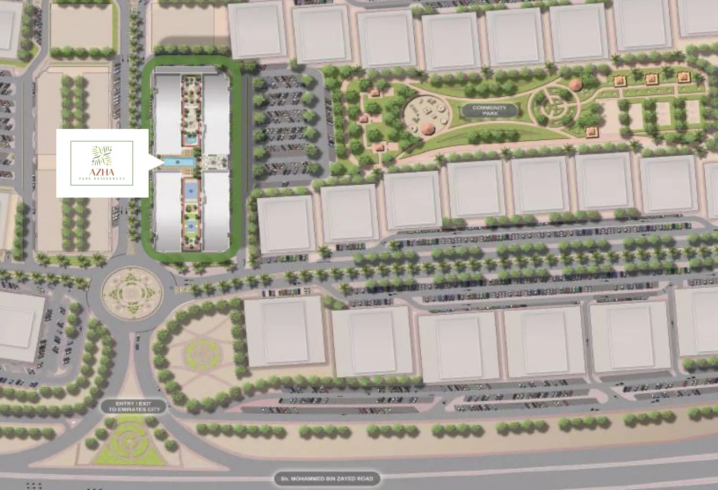 image of Azha Park Residences by Azha Development, Ajman — [1]