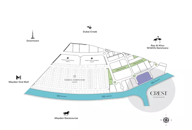صورة لمشروع كريست جراند من تطوير شوبا العقارية في دبي, مدينة الشيخ محمد بن راشد, صبحا هارتلاند, كريست غراندي - [3]