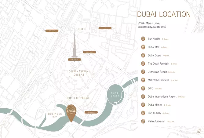 صورة لمشروع إيوا واي أوف ووتر من تطوير آر.ايفولوشن في دبي, الخليج التجاري, ايڤا - [3]
