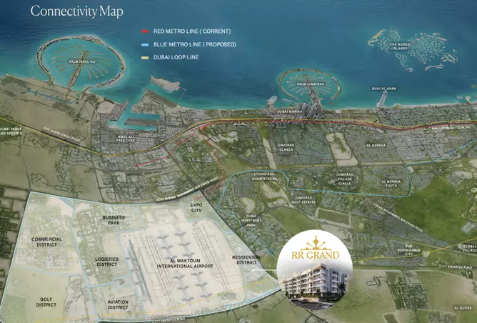 صورة لمشروع آر آر جراند من تطوير Red Rose Properties في دبي, دبي الجنوب (مركز دبي العالمي), منطقة سكنية, آر آر جراند - [3]
