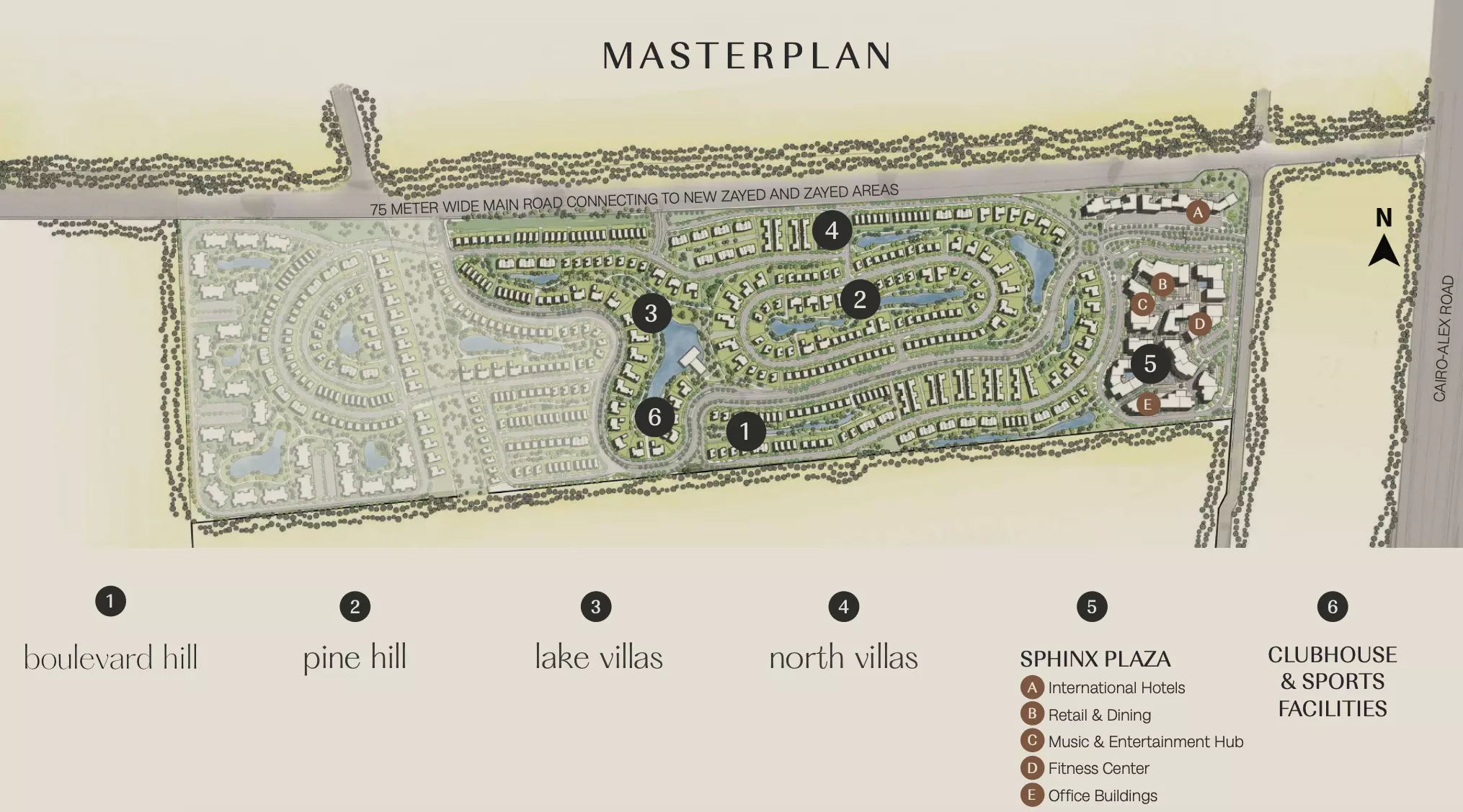 صورة لمشروع بوليفارد هيل & نورث فيلاز من تطوير بيبول آند بليسز للتطوير العقاري في الجيزة, الشيخ زايد, مدينة زايد الجديدة, هيلز أوف وان - [1]