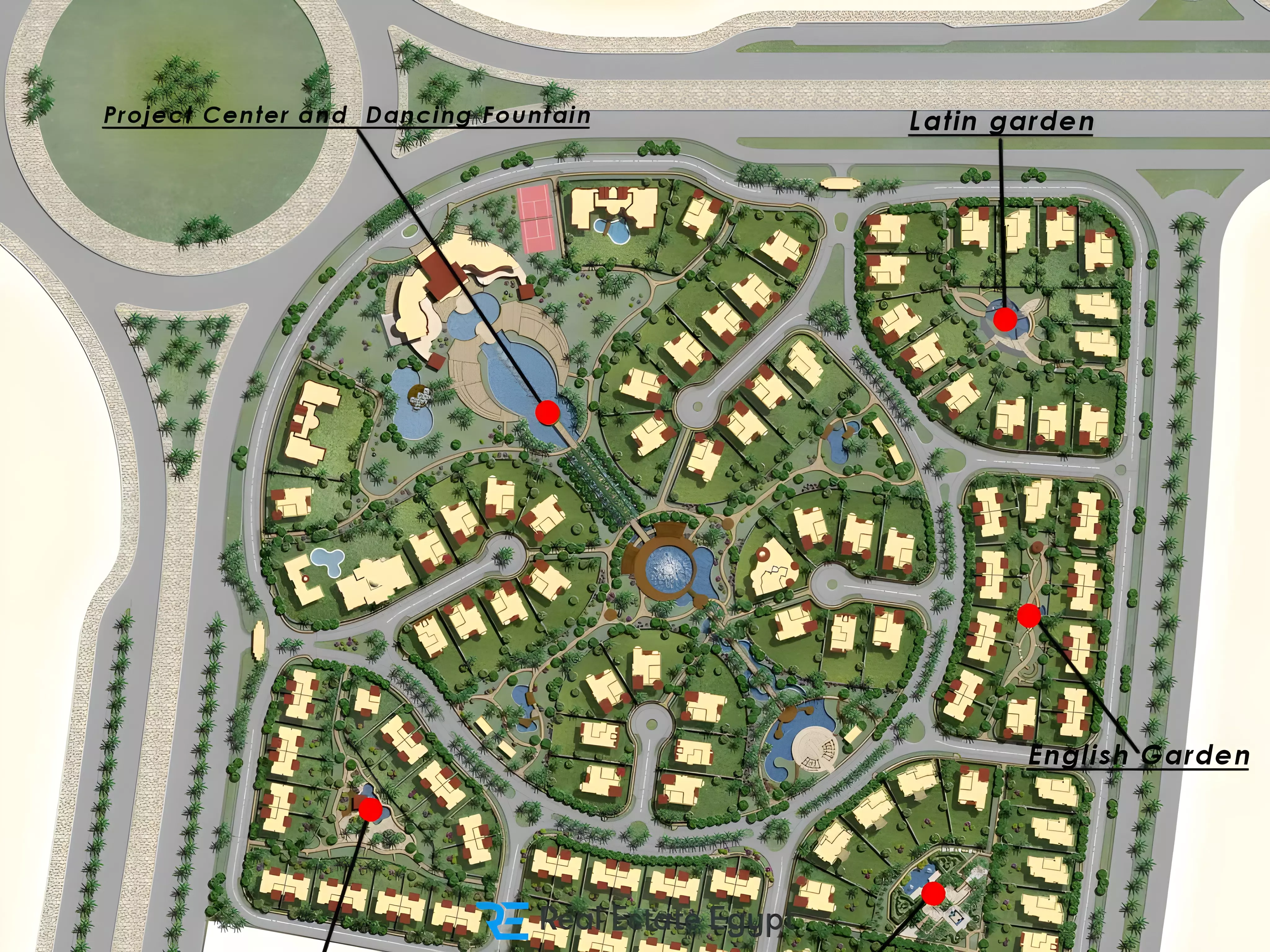 image of Fountain Park by Orientals For Urban Development - OUD, Cairo,New Cairo City — [1]