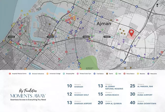صورة لمشروع أوركيد تاورز المرحلة الأولى من تطوير تايغر جروب في عجمان - [3]