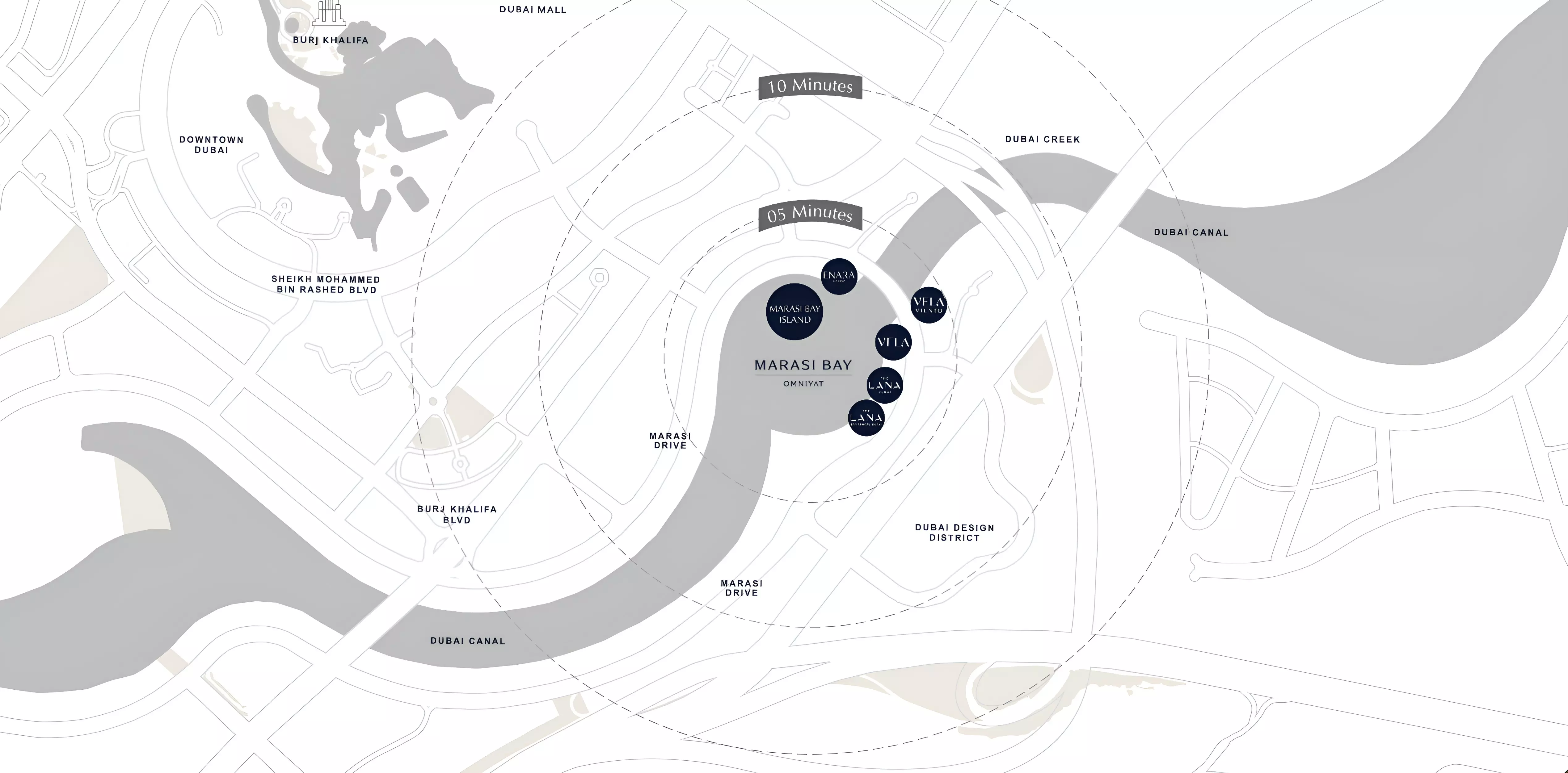 image of Marasi Bay Island by Omniyat Group, Dubai, Business Bay — [1]