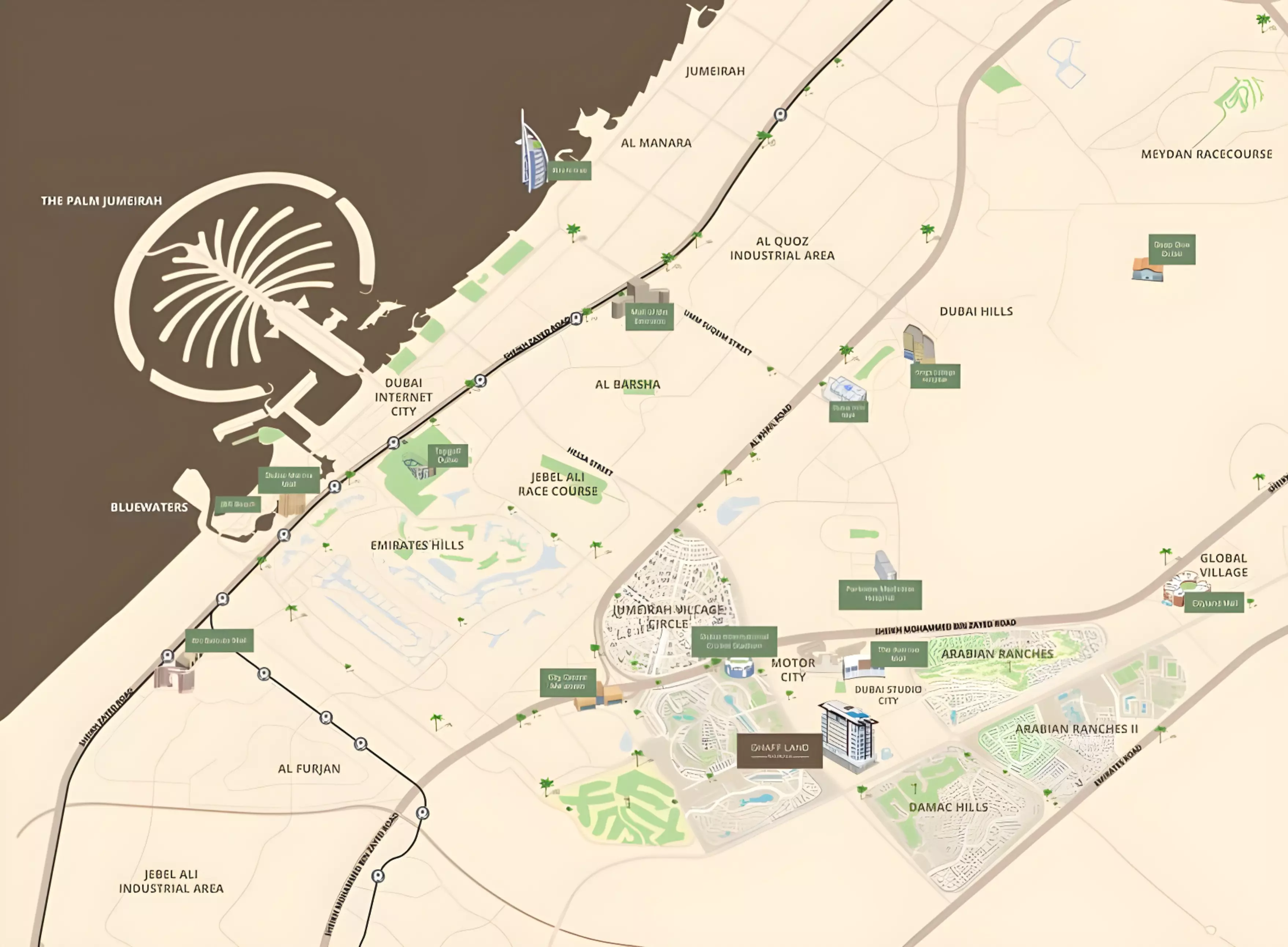 image of Ghaff Land Residence by Arabian Gulf Properties, Dubai,Dubai Studio City,Ghaff Land Residence — [1]