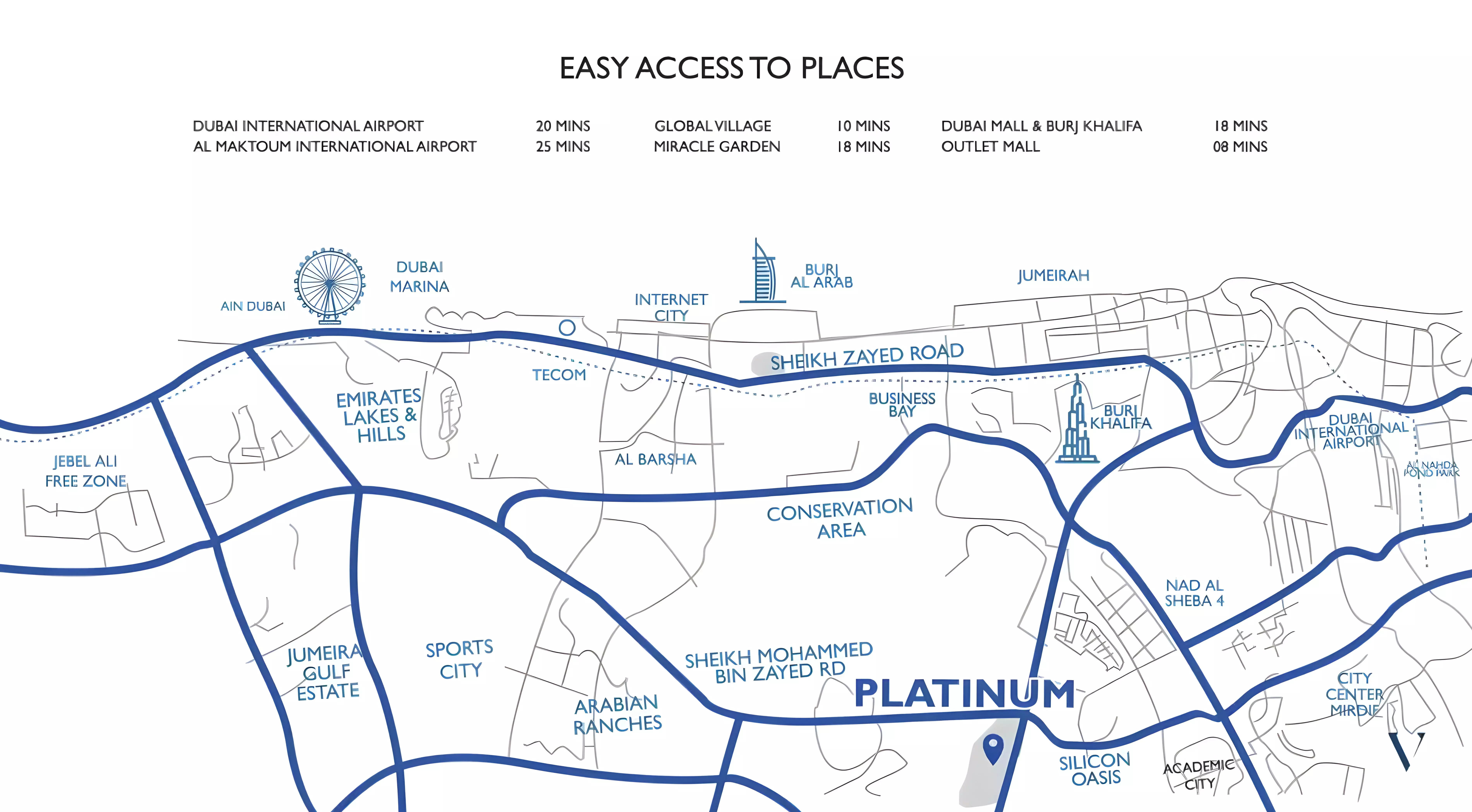 صورة لمشروع بلاتينيوم من فيجن من تطوير Vision Development في دبي, دبي لاند, ليوان, بلاتينيوم - [1]