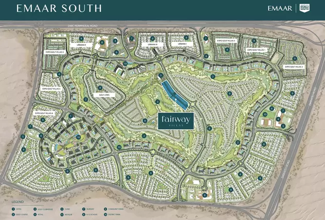 image of Fairway Villas By Emaar by Emaar Properties, Dubai,Dubai South (Dubai World Central),EMAAR South,Fairway Villas — [3]