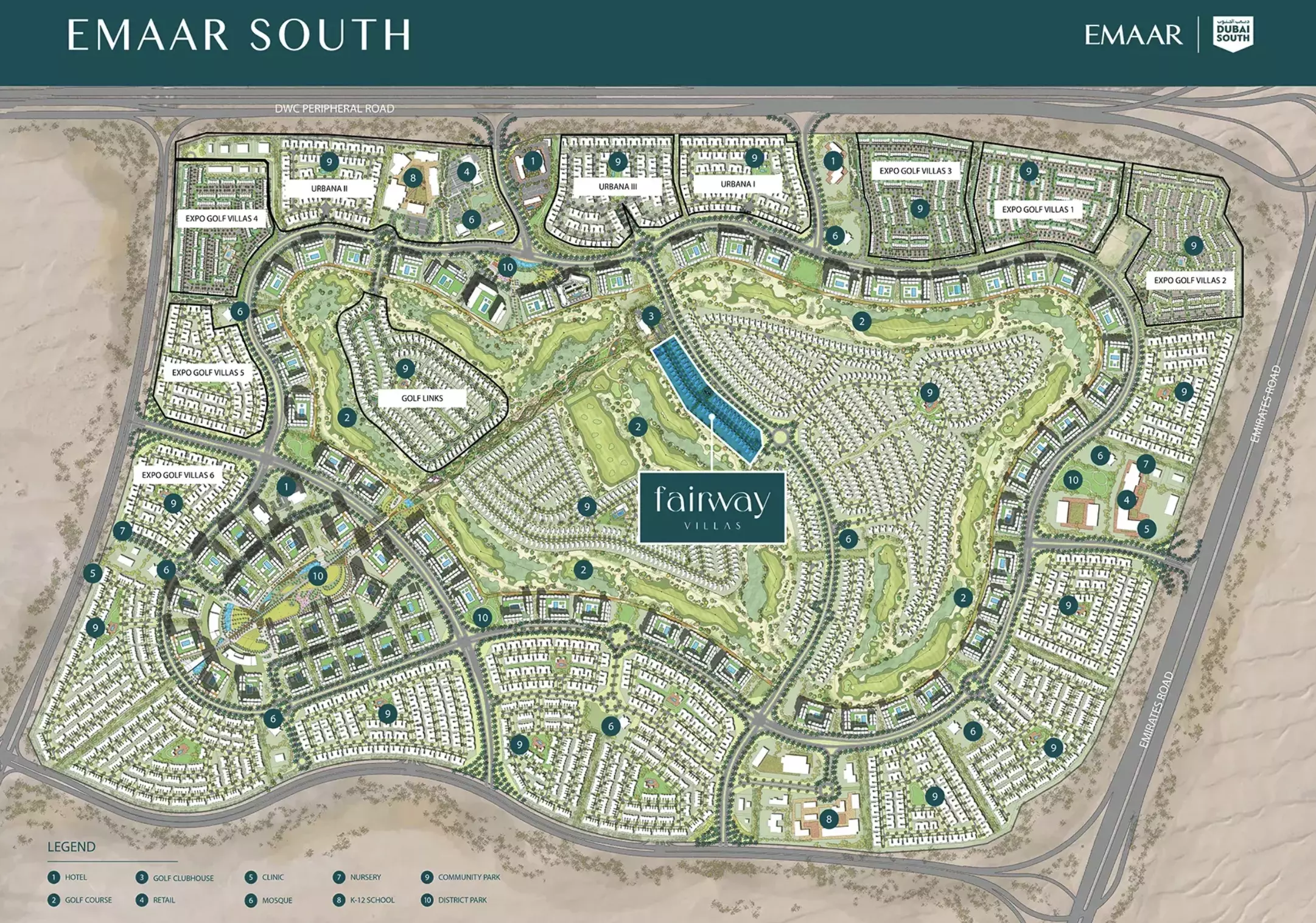 image of Fairway Villas By Emaar by Emaar Properties, Dubai,Dubai South (Dubai World Central),EMAAR South,Fairway Villas — [1]