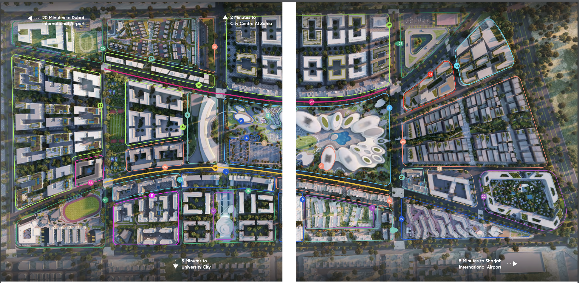 Nasaq Phase 5 Arada master plan 3 Master plan 3