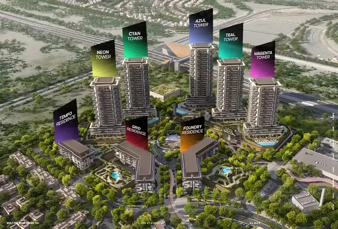 صورة لمشروع برج نيون من تطوير الدار  العقارية في دبي, دبي لاند, أثلون, رايز من اثلون 2 - [3]