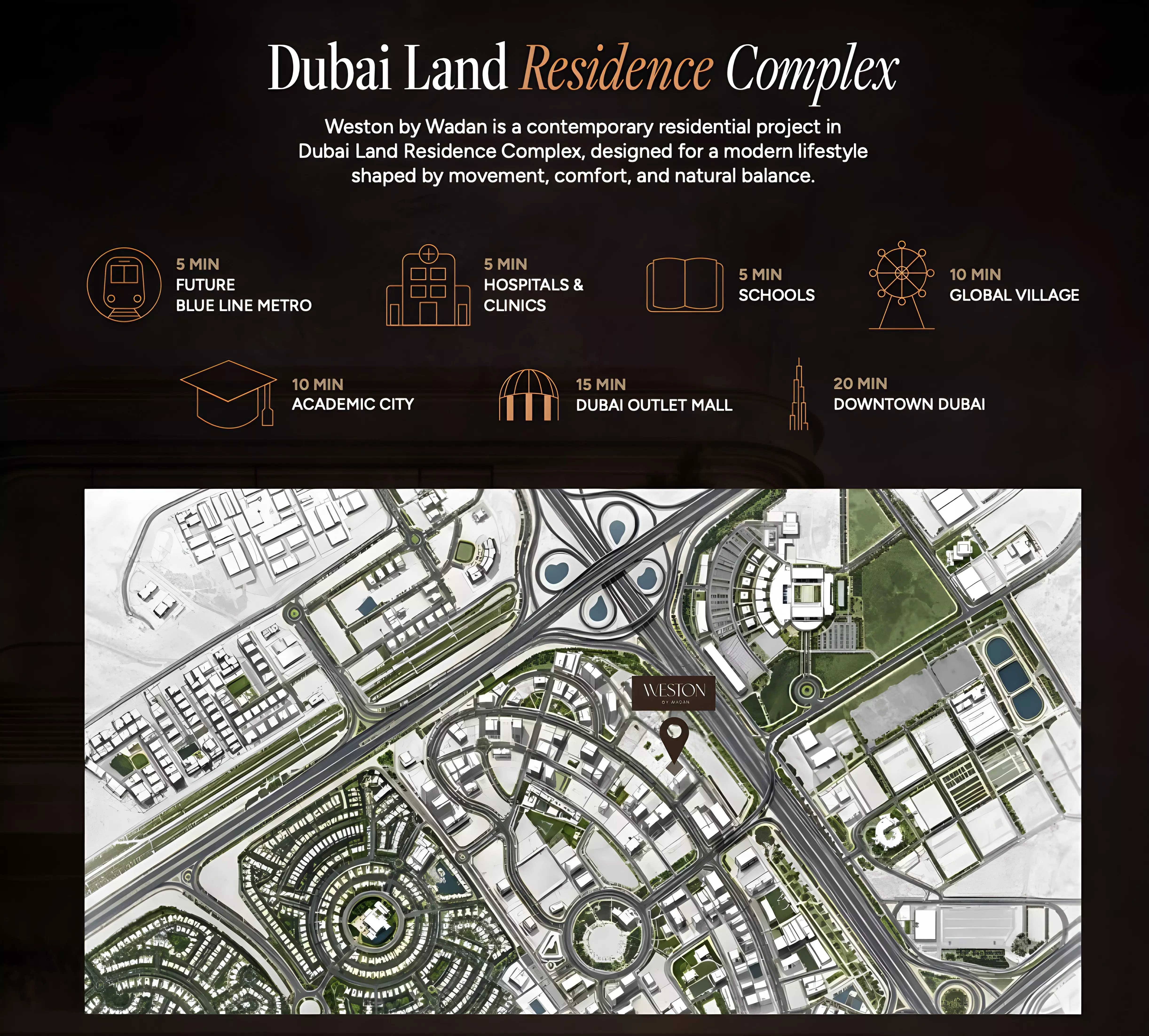 صورة لمشروع ويستون من تطوير WADAN Developments في دبي,دبي لاند - [1]