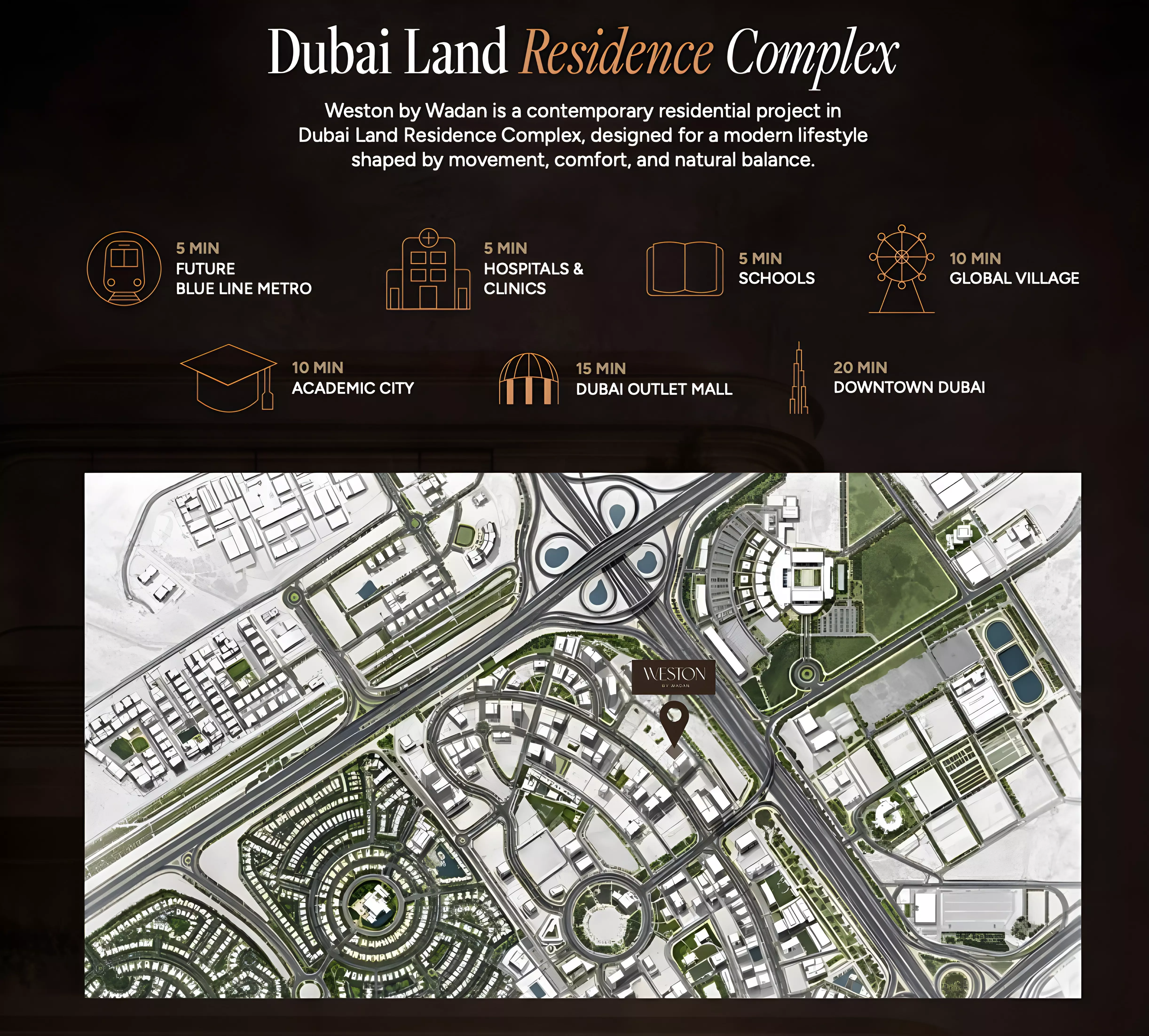 image of Weston Phase 2 by WADAN Developments, Dubai,Dubai Land Residence Complex,Weston by Wadan — [1]