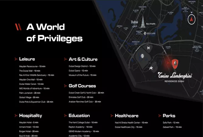 image of Tonino Lamborghini 4 by Gulf Land Property Developers, Dubai, Meydan, Tonino Lamborghini Residences — [3]