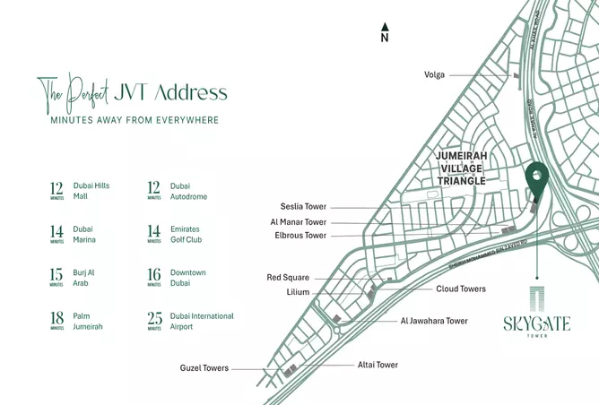 صورة لمشروع برج سكاي جيت من تطوير تايغر جروب في دبي, مثلث قرية جميرا, برج سكاي جيت - [3]