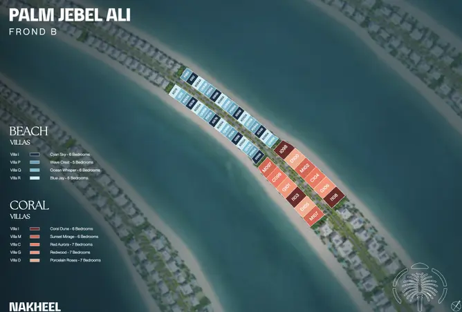 image of Palm Jebel Ali Frond B by Nakheel, Dubai,Palm Jebel Ali — [3]