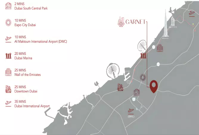 صورة لمشروع جارنت من سيرويا من تطوير Siroya Ventures في دبي, دبي الجنوب (مركز دبي العالمي) - [3]