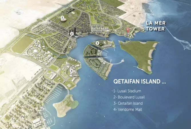 image of La Mer Tower by TAAMEER Development, Lusail, Lusail City, La Mer Tower — [3]