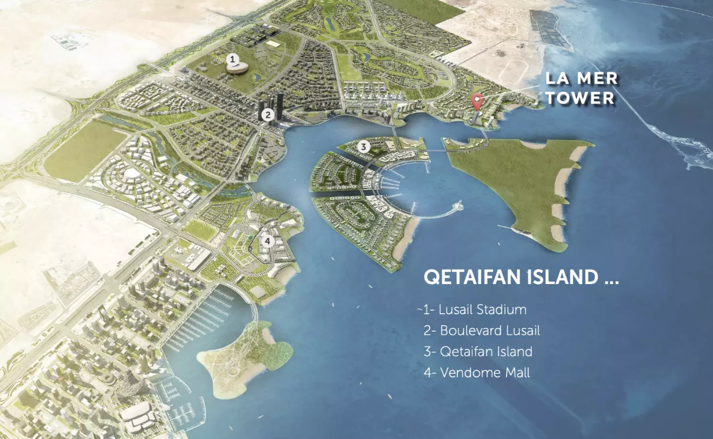 image of La Mer Tower by TAAMEER Development, Lusail, Lusail City, La Mer Tower — [1]