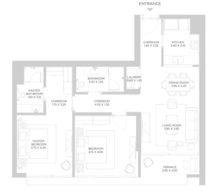 Rixos Phase 2 By Nakheel B4-Type A, 2 beds