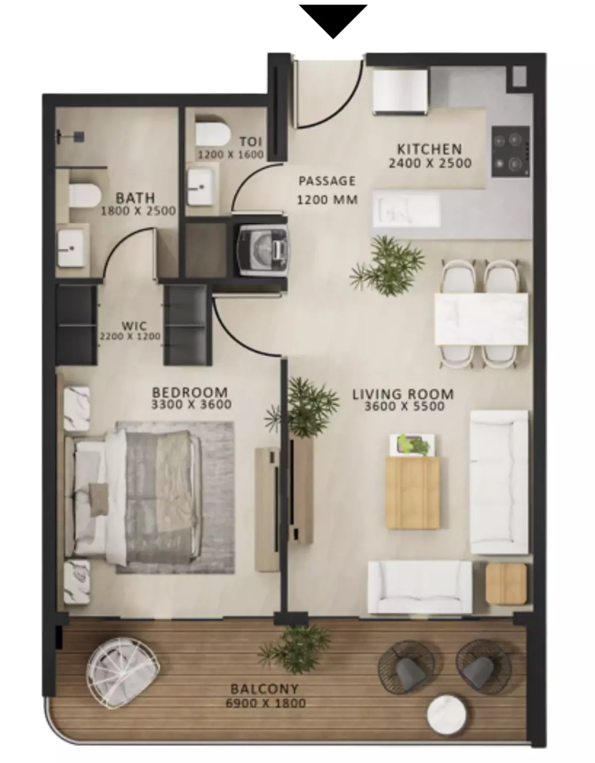 صورة مخطط ارضية الوحدة