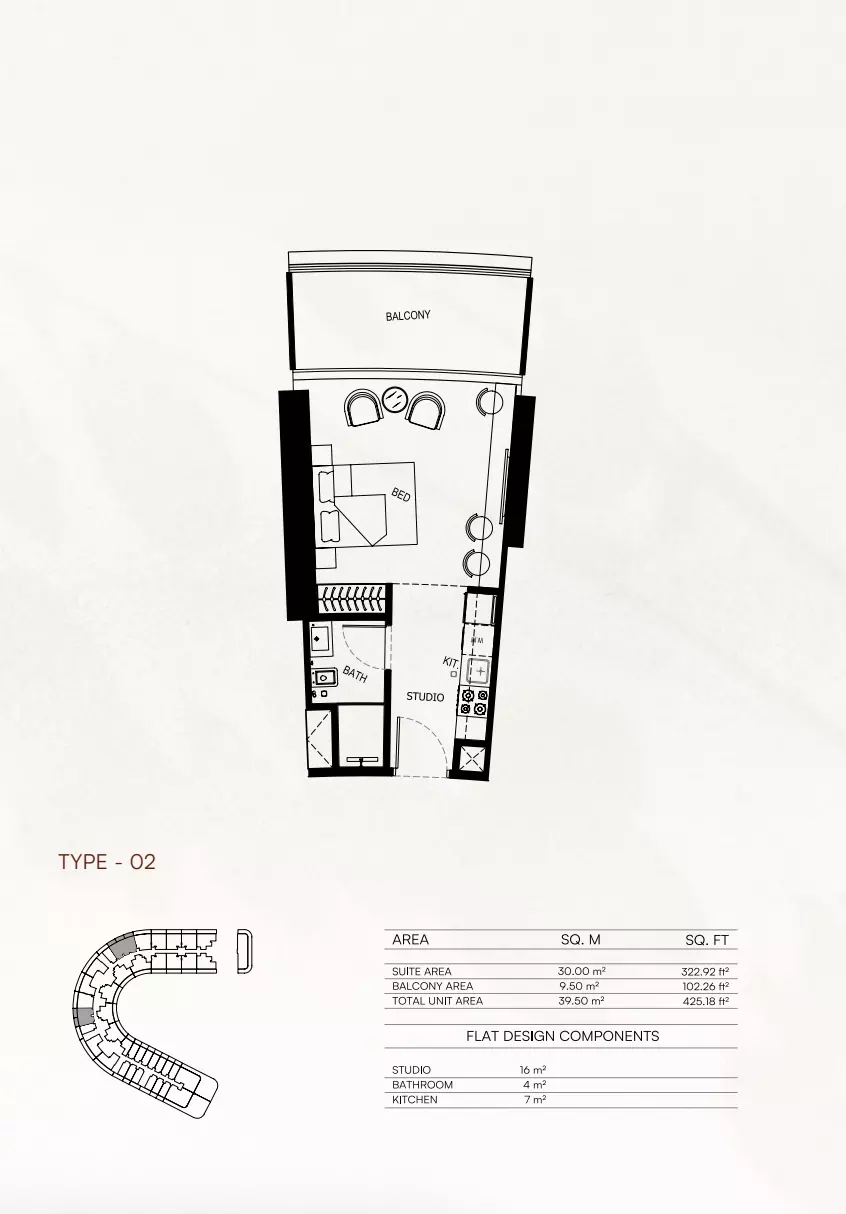 Unit floor plan image