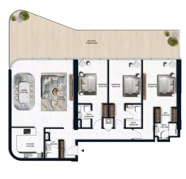 Unit floor plan image