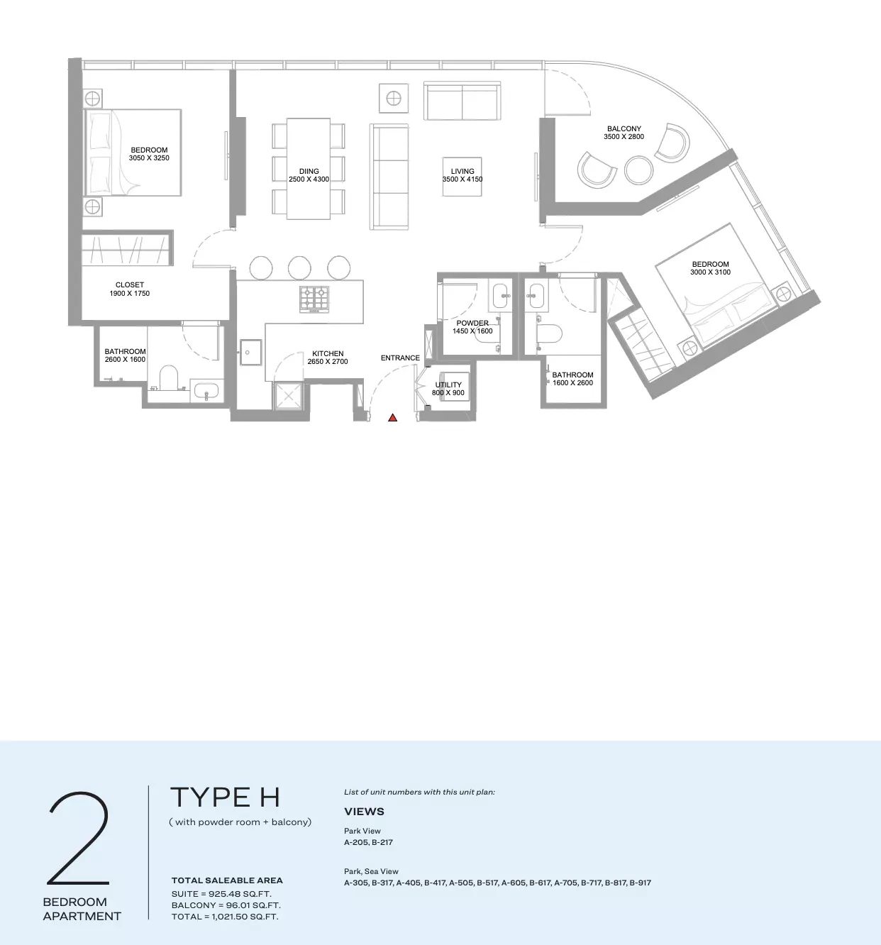Unit floor plan image