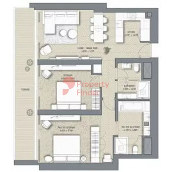 The Address Residences Dubai Opera T2-Unit 03, 2 beds