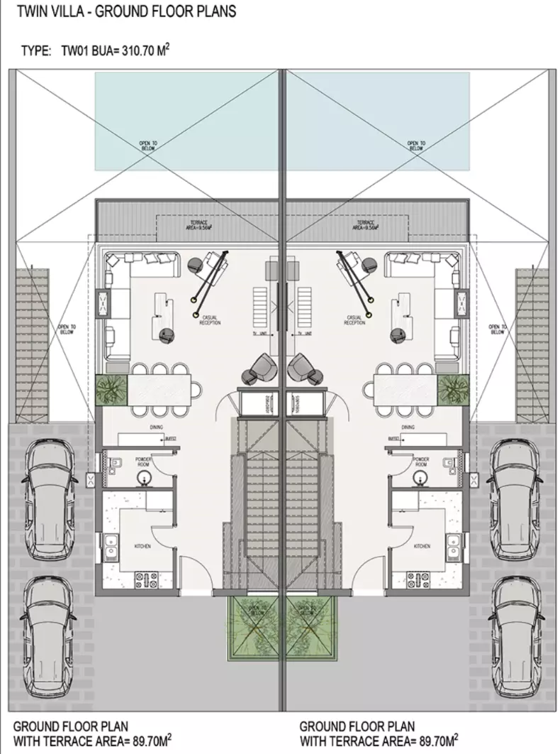 صورة مخطط ارضية الوحدة
