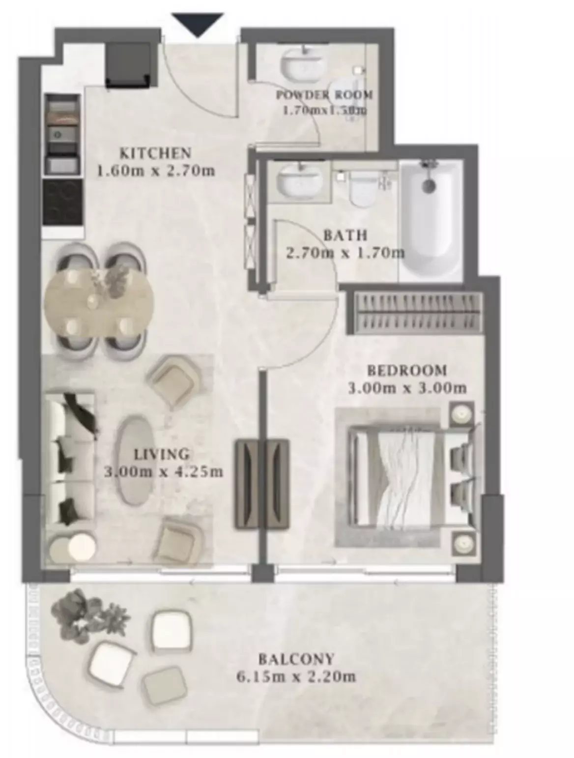 صورة مخطط ارضية الوحدة