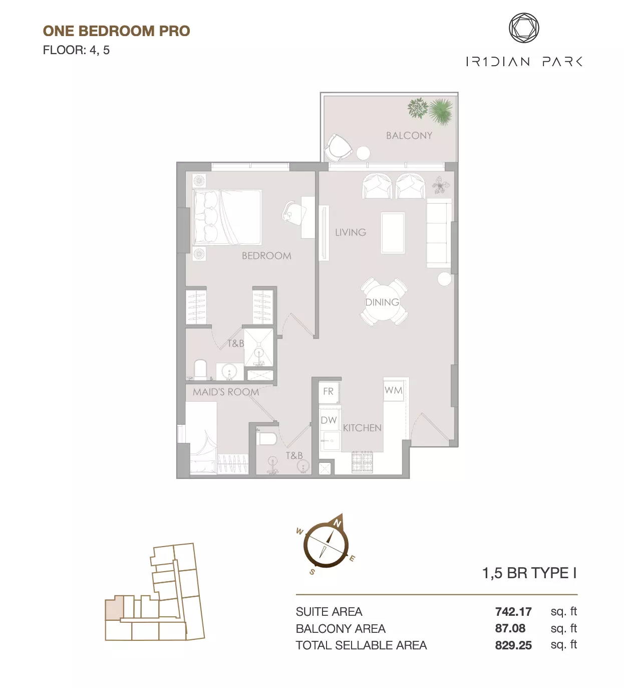 Unit floor plan image